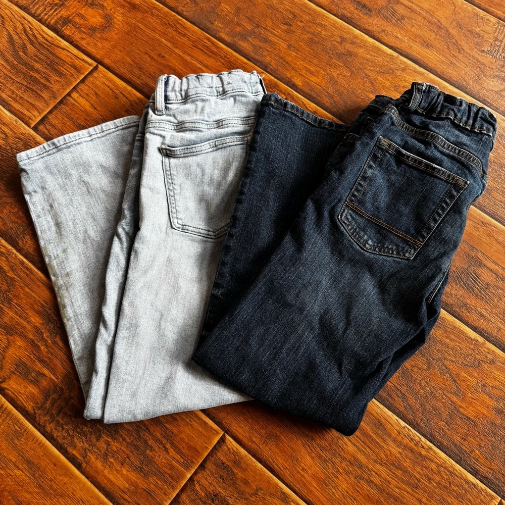 2 PK Denim Jeans Set - Light and Dark Blue Size 12